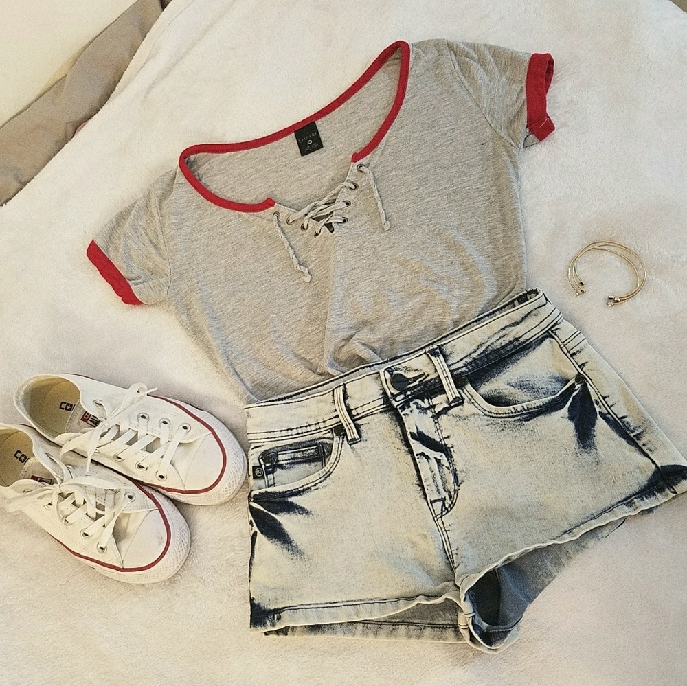 Lace Front Crop Top